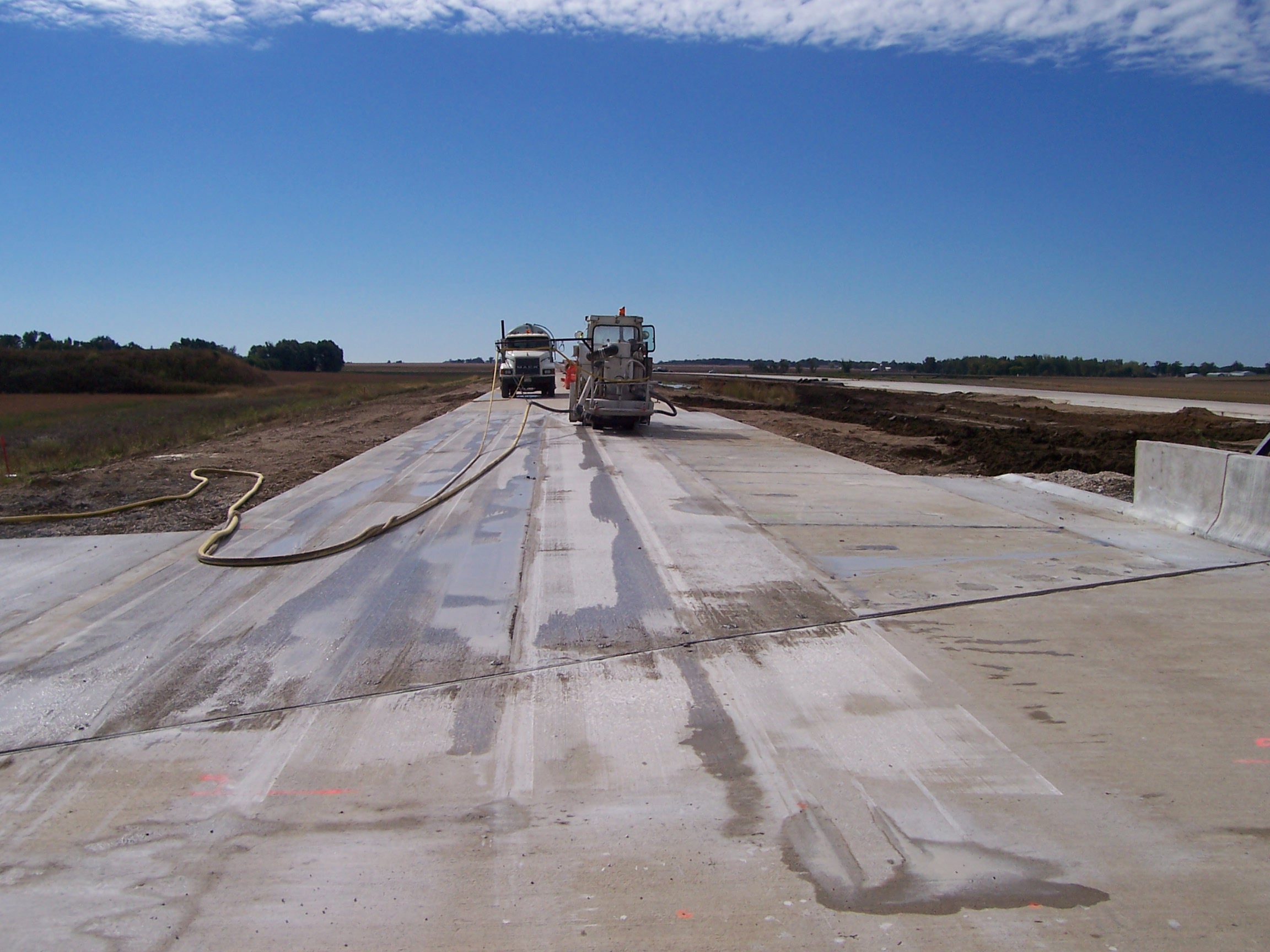 Construction of precast concrete pavement