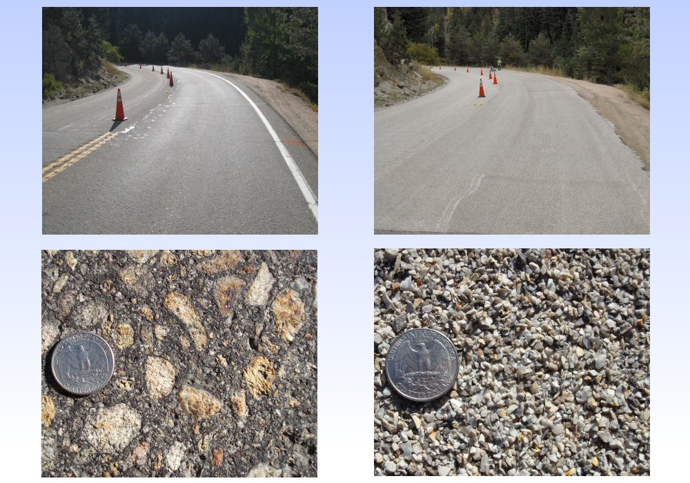 Before and after HFS installation on SR 119 in Colorado