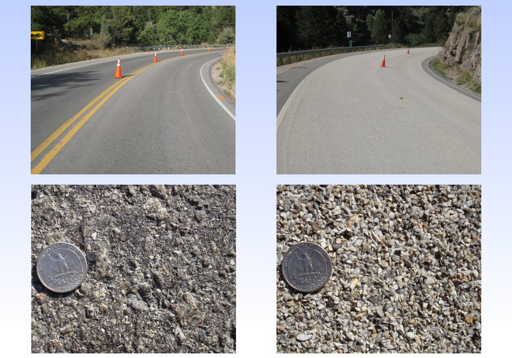 Before and after HFS installation on US 36 in Colorado