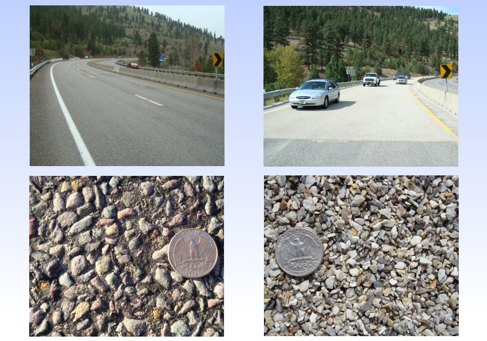 Before and after HFS installation on US 93 in Montana