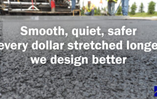 Smooth, quiet, safer / every dollar stretched longer / we design better